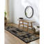 Tapis oriental noir / sauge tissé à la machine Ramsay-332324934