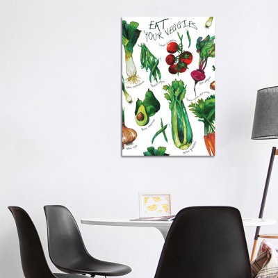 Eat Your Veggies 1 Piece Wrapped Canvas Wall Art
