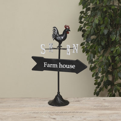 20.5 in. Metal Rooster Weather Vane