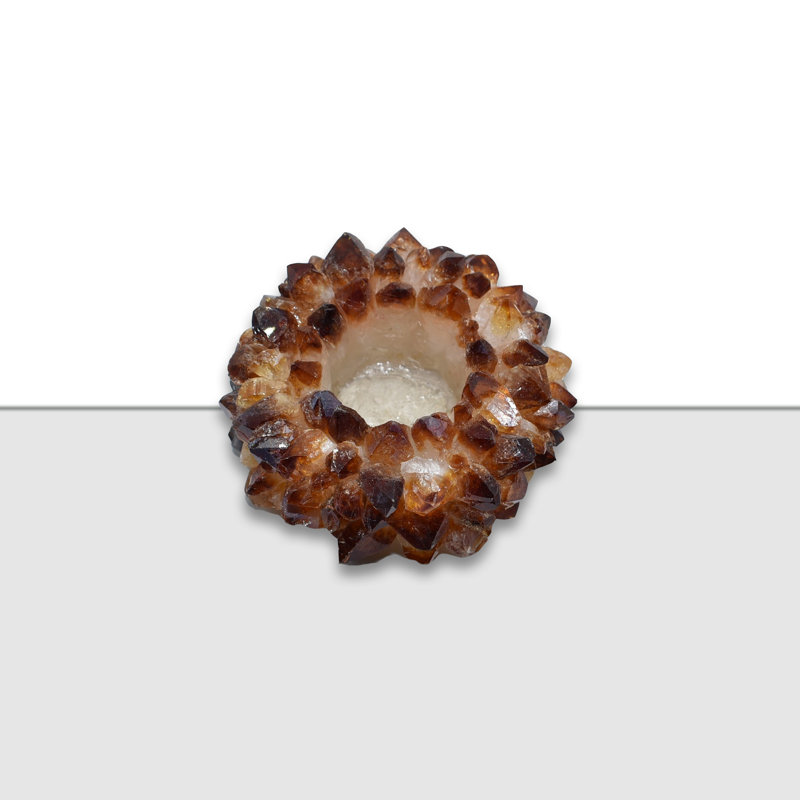 Porte-votive de table en pierre, Citrine