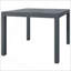 Table d'extérieur, table d'extérieur rectangulaire en aluminium
