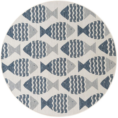 Tapis contemporain bleu marine Daitzman