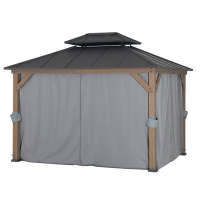 Sunjoy Gray Polyester Side Wall for Canopy