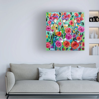 Karrie Evenson Garden Sisters Canvas Art