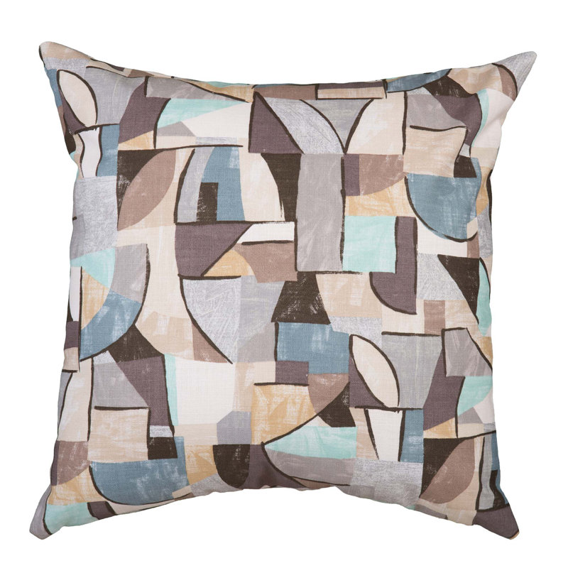 Pablo Geometric Cotton Blend Throw Pillow, 17"H x 17"W