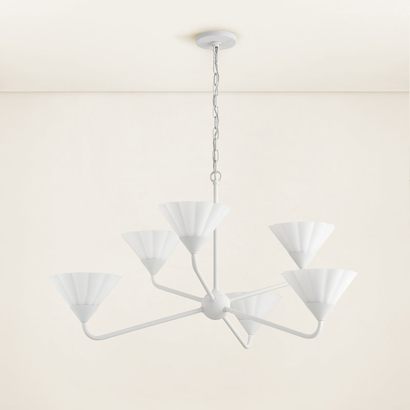 Lustre KELSEY de Home Ec., Blanc texturé