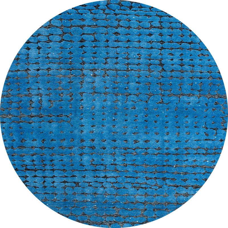 Abstract Indoor Rug, Round 7'