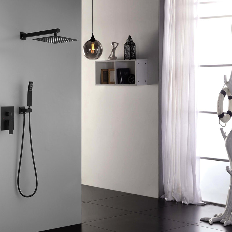 Pomme de douche Luxury, Noir mat