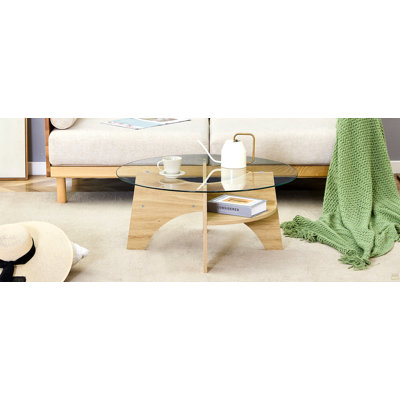 Round Tempered Glass Coffee Table