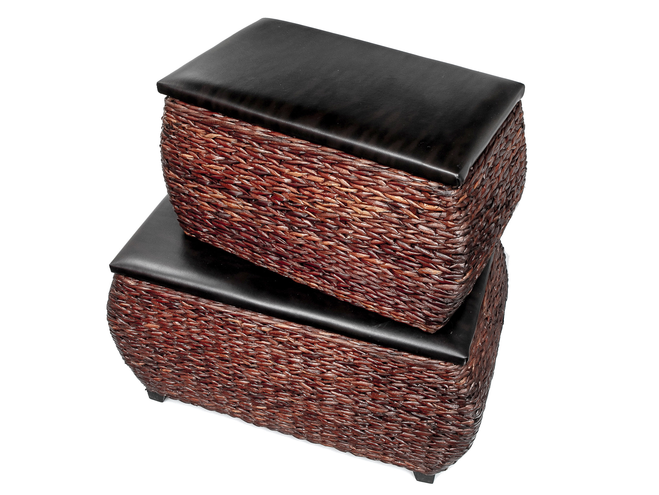Wildon Home® Rigina Rattan Storage Ottoman Wayfair