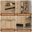 Meuble-lavabo cannelé 36 po avec lavabo et robinet 36 po
