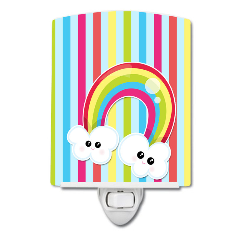 Weather Rainbow Face Ceramic Night Light