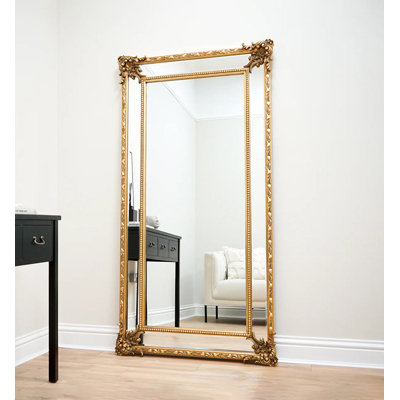 French Vintage Carved Explosion-Proof Full-Length Mirror