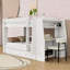 Lit superposé avec bureau et lit gigogne-54902908