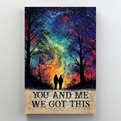 Couple We Got This - 1 pièce, impression rectangulaire sur papier Couple We Got This - 1 pièce, impression sur toile tendue