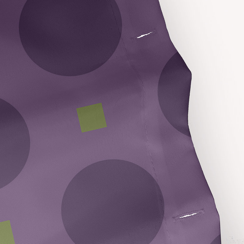 Geartsje Single Shower Curtain, Purple/Green