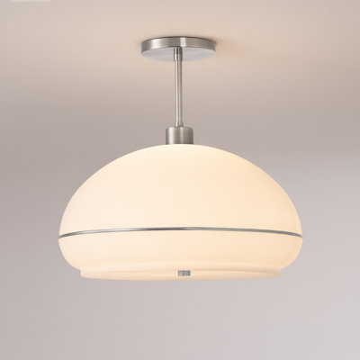 Morelli Arc Lamp - Satin Nickel Steel, Satin Nickel Steel Base, Lucite, Dimmable