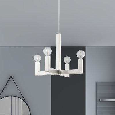 Solna 4 - Light Dimmable Square / Rectangle Chandelier
