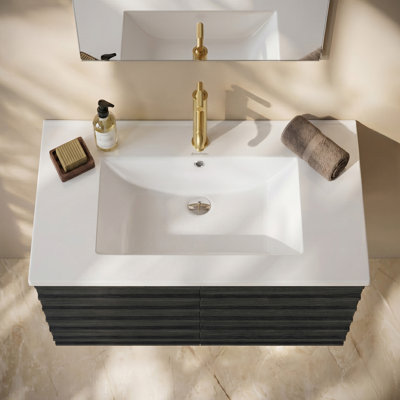 Comptoir de meuble-lavabo en céramique 30 "