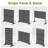 6 ft. H x 4 ft. W Metal Privacy Screen Fence Panel Brick Pattern-55887650