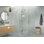Halo 52 in. x 44 in. x 78 in. 90-degree Fully Frameless Glass Hinged Shower Enclosure