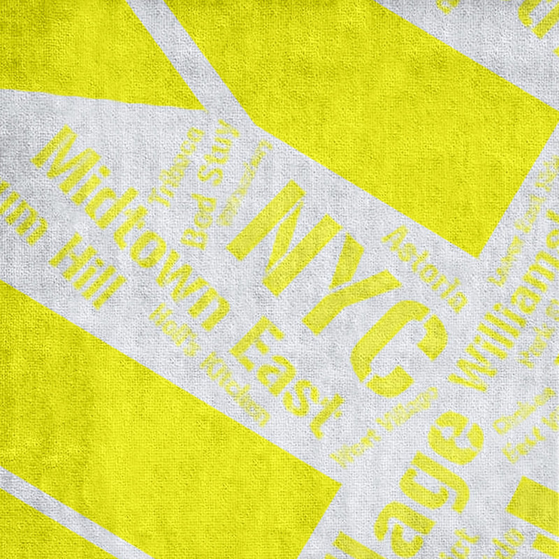 Bath Towel, Yellow, Microfiber, New York