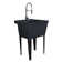 22.875 In. X 23.5 In. 19 Gallon Thermoplastic Utility Sink Set With High-Arc Coil Pull-Down Faucet