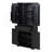 Bathroom Storage Cabinet With Doors And Drawer, Multiple Storage Space, Adjustable Shelf, Black-727136237