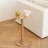 Modern Accent Table Martini Table with Solid Wood Leg Round End Tables Side Table-1359406780