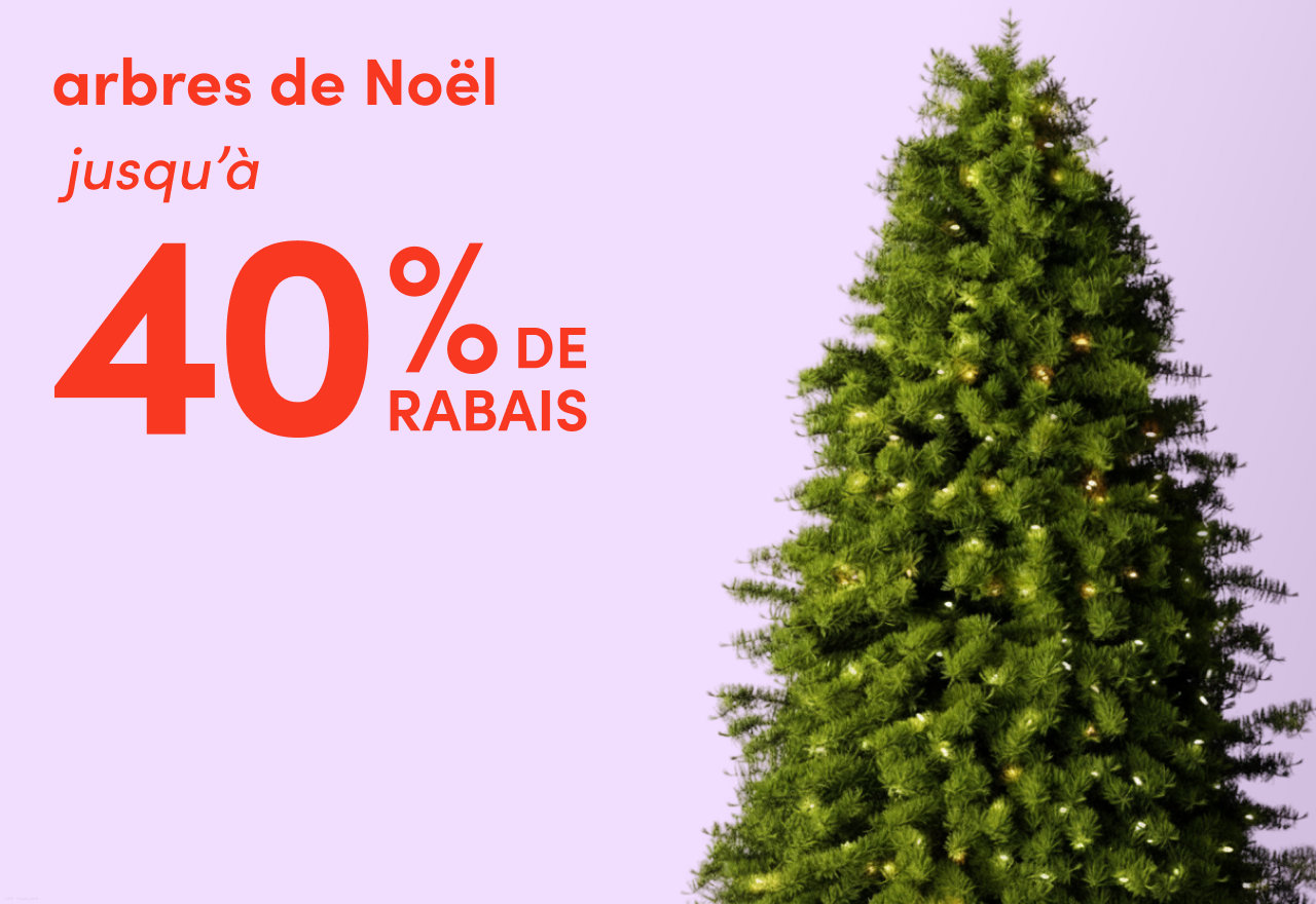arbres de Noël en solde