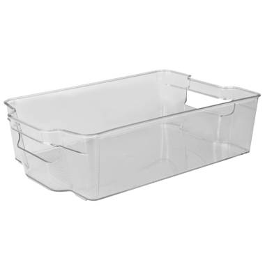 19 qt. Plastic Stackable Storage Bins for Pantry in Multi (4-Pack