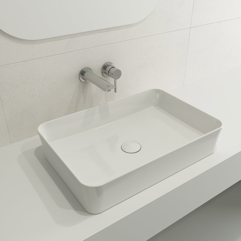Sottile 22.5'' L Bathroom Sink, White