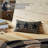 Black Check Star Cotton Lumbar Rectangular Pillow Cover & Insert