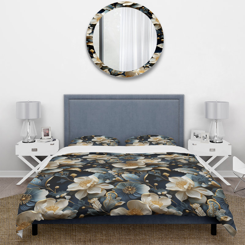 Ensemble de housse de couette Victorian Elegance, Housse de couette pour très grand lit et 2 très