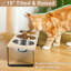 3 bols en acier inoxydable pour animaux