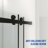56"-60"W X 76"H Frameless Shower Door, Double Sliding Shower Door, 3/8'' (10Mm) Clear Tempered Glass Shower Enclosure With Square Rail,Double Side Easy Clean Coat, With Buffer-121957795
