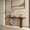 Solid Pine Wood Console Table