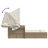 Vidaxl Double Sun Lounger With Canopy And Cushions Poly Rattan-99049255-99049257