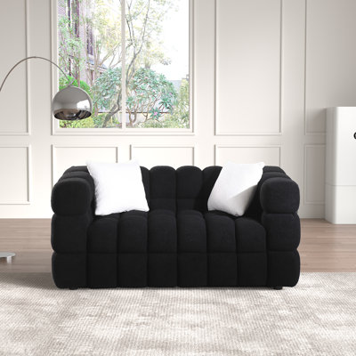 Monica Boucle Square Arm Sofa