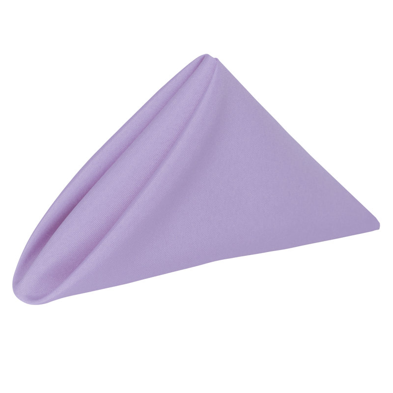 Polyester Square Napkin, Lilac, 20" x 20"