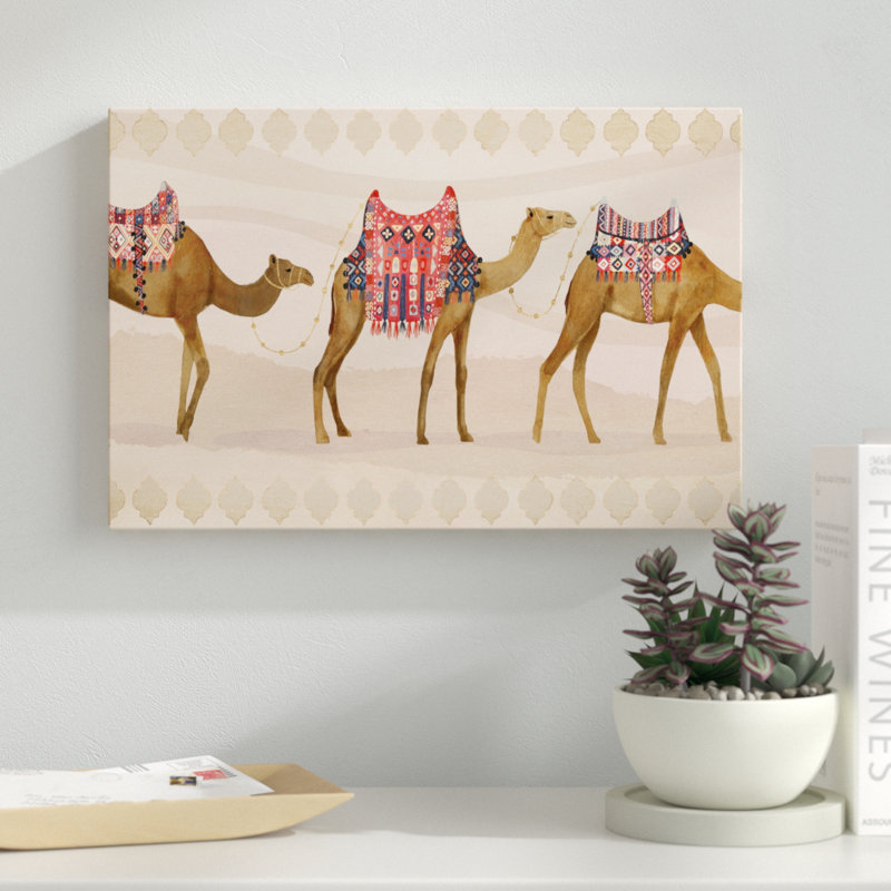 Meet Me In Marrakech D by Victoria Borges - Painting on Canvas, 30cm H x 46cm W, Wrapped Canvas