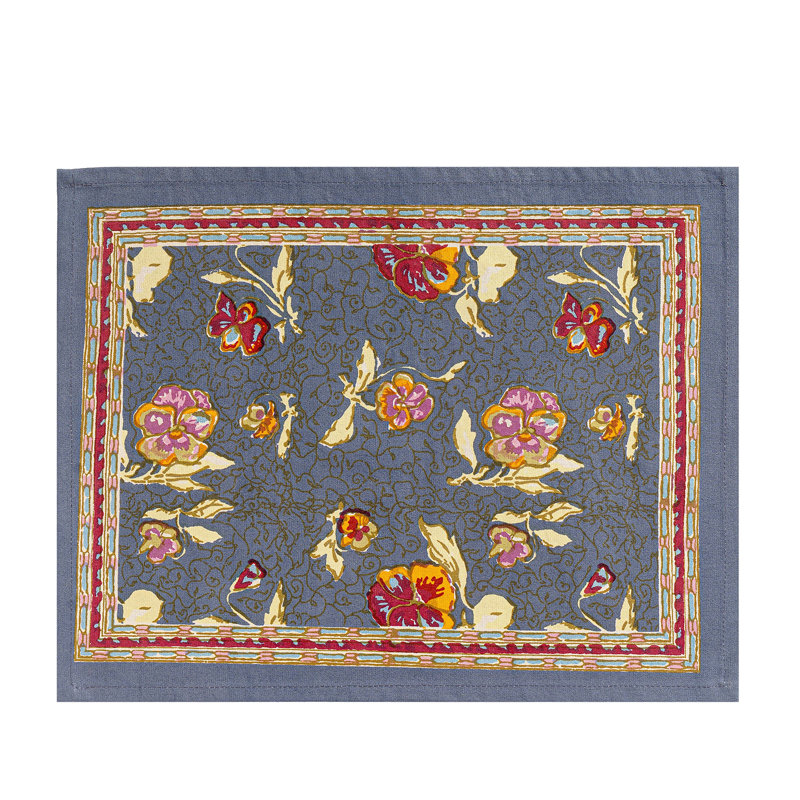 Pansy 100% Cotton Rectangle Placemats