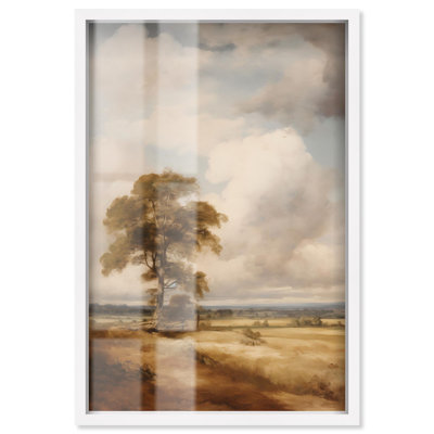 «Golden Field Dream Shadowbox», art côtier classique par Art Remedy