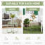 Table d'appoint ronde en acier Green Patio