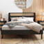 Plateforme moderne en bois de rotin Cannage-1172105496