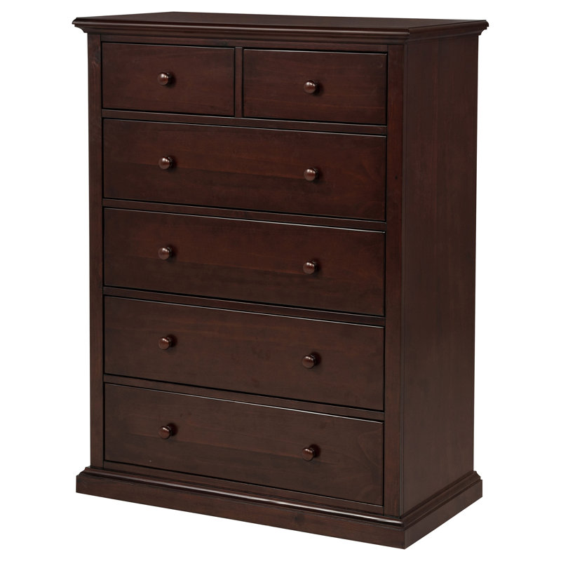 Sumerlin 6-drawer Bedroom Chest of Drawers Cappuccino, Cappuchino