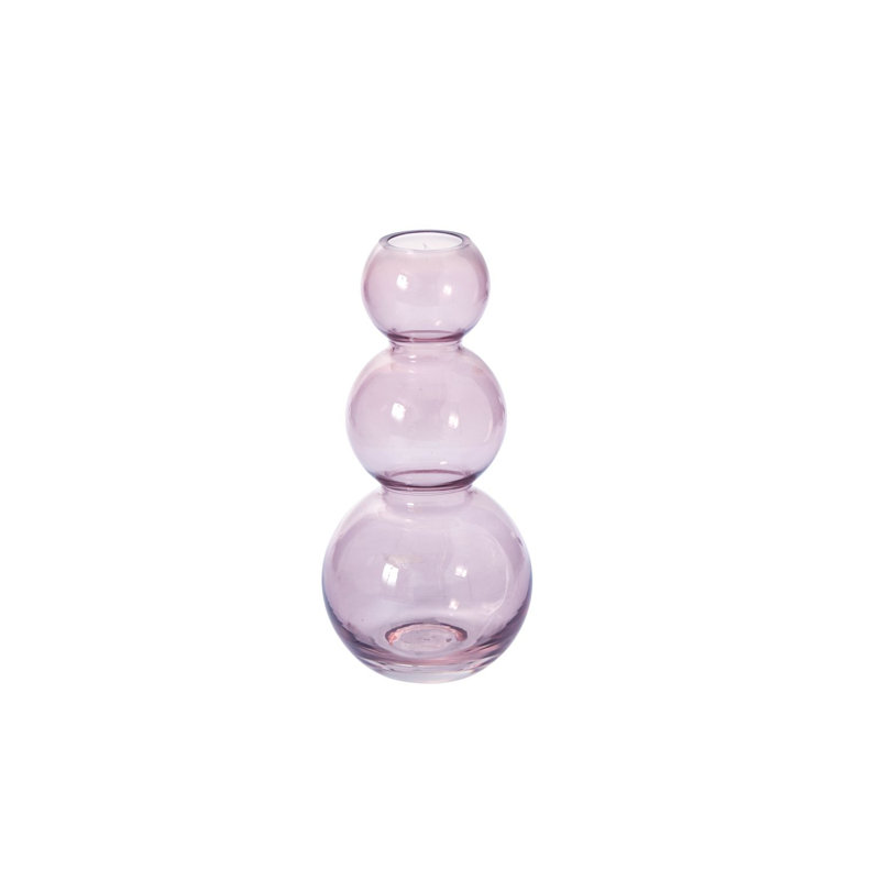 Vase de table Ashburg, Mauve, H 7,75 po x l 3,5 po x P 3,5 po
