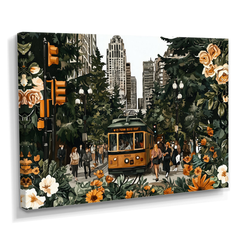 Abstrait quartier de Vancouver, impression sur toile City Vancouver, H 12 po x l 20 po, Toile tendue, Ne s’applique pas