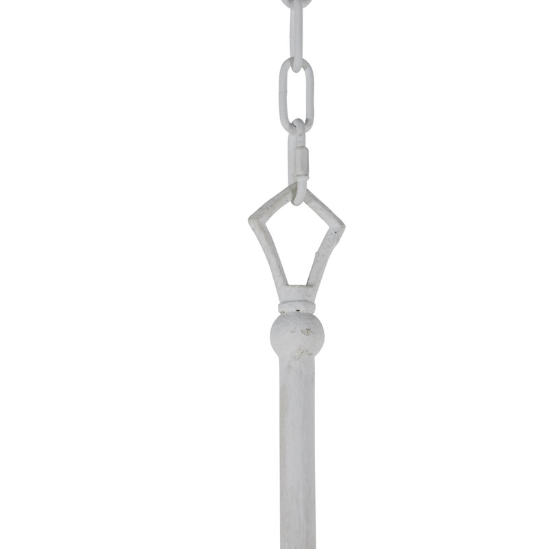 Lilly 8 - Light Candle Style Chandelier, Plaster White