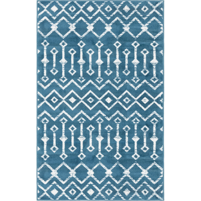 Moroccan Area Rug, Rectangle 99 x 160cm